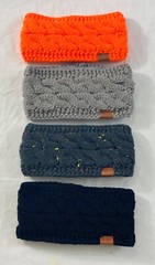 women’s Rapotti set of 4 headbands one size multicolor thigh knit faux fur lined