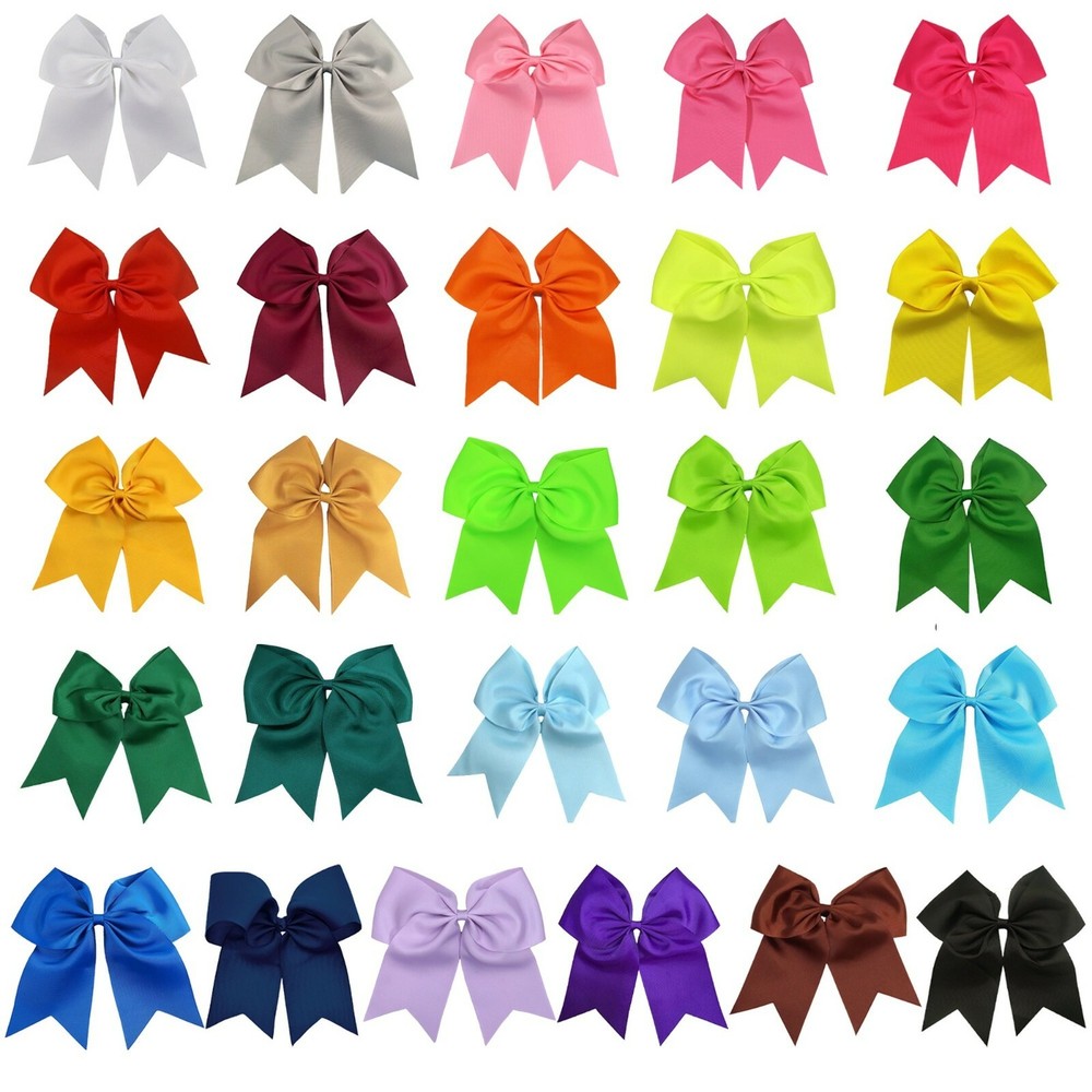 USA Cheer Bows CLIP Holder Girls 7″ Large Softball Hair Bow Cheerleading Lot