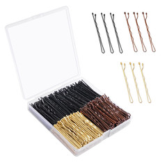Bobby Pins 360 Pcs Brown Blonde Black Hair, 2 Inch Premium Secure Hold, Bulk wit