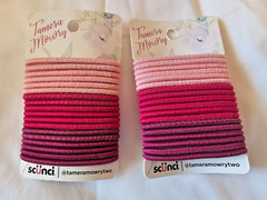 Scunci Elastics Tamera Mowry 2 Packs 36 Pieces Pinks Magenta New