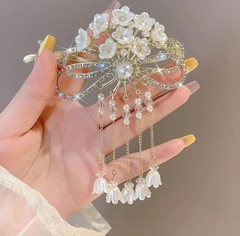 Elegant Hair Claw Clip Rhinestone Hair Barrette for Women Girls Pack of 1
