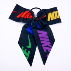 Nike Bow Ponytail Holder Large Black/Pimento