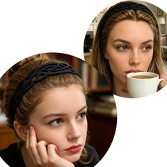 Lattice Design Plastic Headbands for Women Girls, Neutral Color Nuetral color