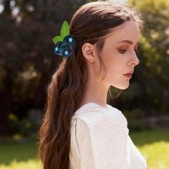 2 PCS Fruit Hair Claw Clips for Women Girls Cute 1 Count (Pack of 2), Blue