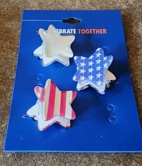 JULY 4TH HAIR CLIPS Celebrate Together Kohl’s RED~WHITE~BLUE SHIPS FREE!!