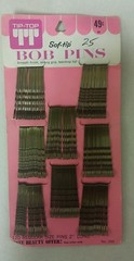 Vintage Bobby Pins! Soft Tip! Regular Size Pins! (2 inch) Unique old Items!