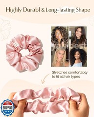 Yanibest 8 Pcs Satin Scrunchies – Silk Scrunchies Ponytail Holders, Soft Sati