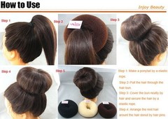 Bun Wraps Black Brown Blonde Large Hair Bun Donut Hair Accessories Wholesale