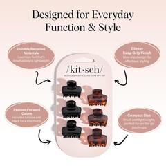 Kitsch Small Hair Clips for Women – Stays In Place Without Pulling or Snagging |