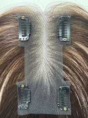 2.8″x4.7″Thin Lace 100%Human Hair Topper Cover Top Hairline Parting Line 10″~12″
