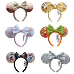 224 Styles Disney- Parks Loungefly Magical Bow Sequin Minnie Mouse Ears Headband