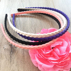 12 PCS Colorful 6Mm Thin Skinny Hard Headbands with Teeth for Girls Teens
