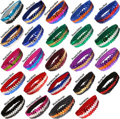 12 Sequin Headbands U PICK (Available in LOTS of COLORS) Elastic Stretch Sparkly
