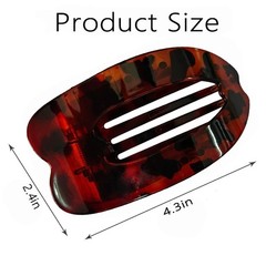 4 PCS Flat Hair Clips, Strong Hold Clips for 1 Count (Pack of 4), Mixing