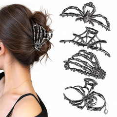 4PCS Spider Hair Claw Clips Women Girls Gothic Halloween Hair Accessories Set