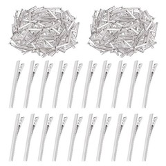 Swpeet 200Pcs 3inch – 7.5cm Alligator Hair Clips Kit, Perfect for Metal Duck Bil