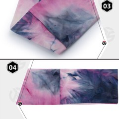 Winter Ear Warmer Fleece Headband Fashion Rainbow Tie Dye Hairband for Women Men