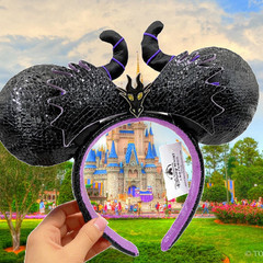 Disney- Parks Collection Mickey Minnie Mouse Ears Headband Sequined Party Gift