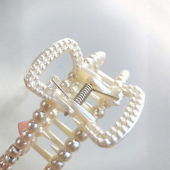 5pcs Women’s Faux Pearl Hair Claw Set Casual Hair Clips Elegant Hair Accessory