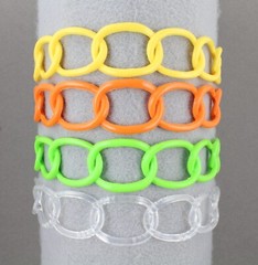 Green headband chain link plastic 1.25″ wide headband hair band accessory
