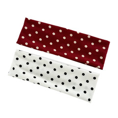 1Pc Polka Dot Yoga Elastic Headband – Fashionable Dot-Pattern Makeup Headband, S