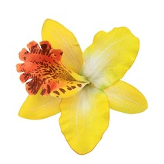 Soft Breathable Cloth Flower Hair Clip Light weight Orchids Shape Hair Clip