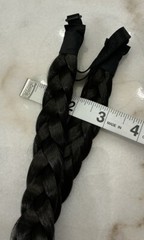 Ladies Braided Synthetic Plait Elastic Hair Headband Three Strand 1” Wide