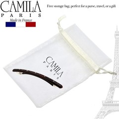 Camila Paris CP3251 French Hair Barrette Large Brown, Long Skinny Strong Grip