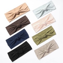8 Pack Non-Slip Knotted Headbands for Women – Boho Wide Elastic Hair Wraps for Y