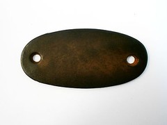 2 Large Hand Crafted Leather Stick Hair Barrette, Ponytail, Oval Many Designs
