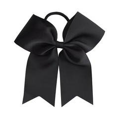 Cheer Bow Hair Bands 6 Inch Large Ponytail Ribbon Girls Headwear 2PCS Set