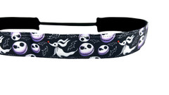 Jack Skellington headband. Nonslip Sports Headband. Nightmare before Christmas.