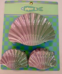 Piper K Iridescent Pastel Sea Shell Hair Claws – Set Of 3 Clips NEW