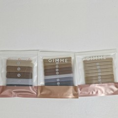 GIMME BEAUTY Thick & Any Fit Hair Bands Tie Lot 3 Packs (23 Bands Total) Neutral