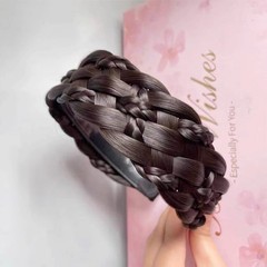 Denlydom Headband 5 1 Count (Pack of 1), Black Brown, 5 Strands, Style 2