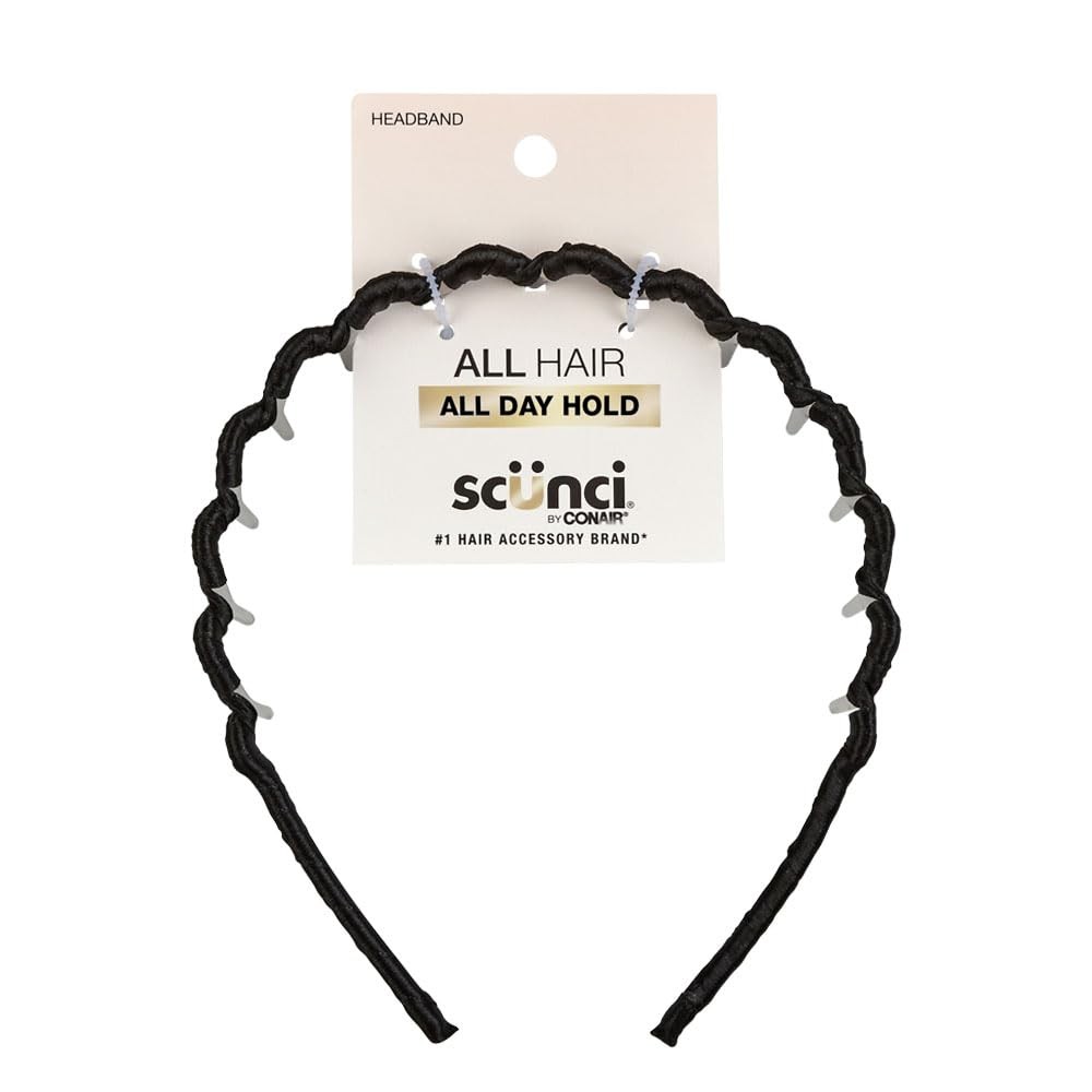 Black Hairband for All Hair Types All Day Hold Comfortable Stylish Accessory