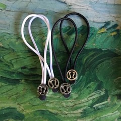 Lululemon Zipper Pull Or Hair Tie Black And White