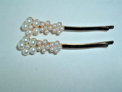 FAUX PEARL FLOWER BOBBY PINS HAIR PINS HAIR ACCESSORY