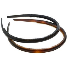 Parcelona French Thin Set of 2 Tortoise Shell Brown and Black