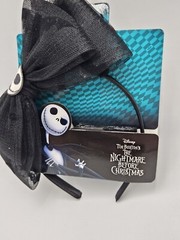 Disney Tim Burton’s The Nightmare Before Christmas Jack Skellington Headband Bow