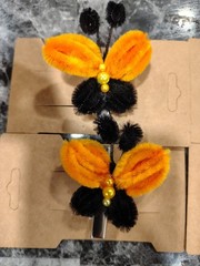 Handmade Beaded Butterfly Alligator Hair Clips-set Of 4