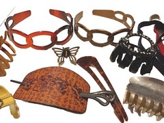 Lot Of Hair Accessories Plastic, Metal, Elastic