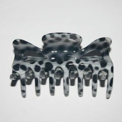 French Hair Claw Colorful Classic Toothed Cutout Pattern Jaw Clip Made in France