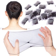 100 PCS 20 Inch Black Invisible Elastic Edge Mesh Hair Nets Food Ballet