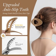 Upgraded 8 Pack French Flat Hair Clips for 1 Count (Pack of 8), Neutral color