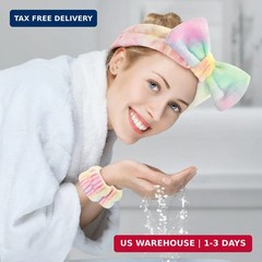 6pcs Headband and Wristband for Face Washing, Makeup Spa Skincare Headband, Skin