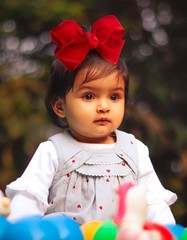 HAIRBOWS Girls’ Velvet Hair Bows with a Knot Wrap Center on a Clip, All Ages …