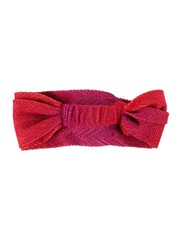 MISSONI Red Pink Glitter Knotted Headband