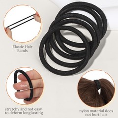 Teenitor Hair Net and Small Donut Bun Maker for Kids, 10 Small, Dark Brown