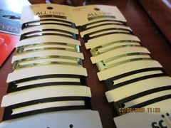 2-Scunci No-Slip Grip Open Center Stay Tight Barrettes 6 Pieces Ea.